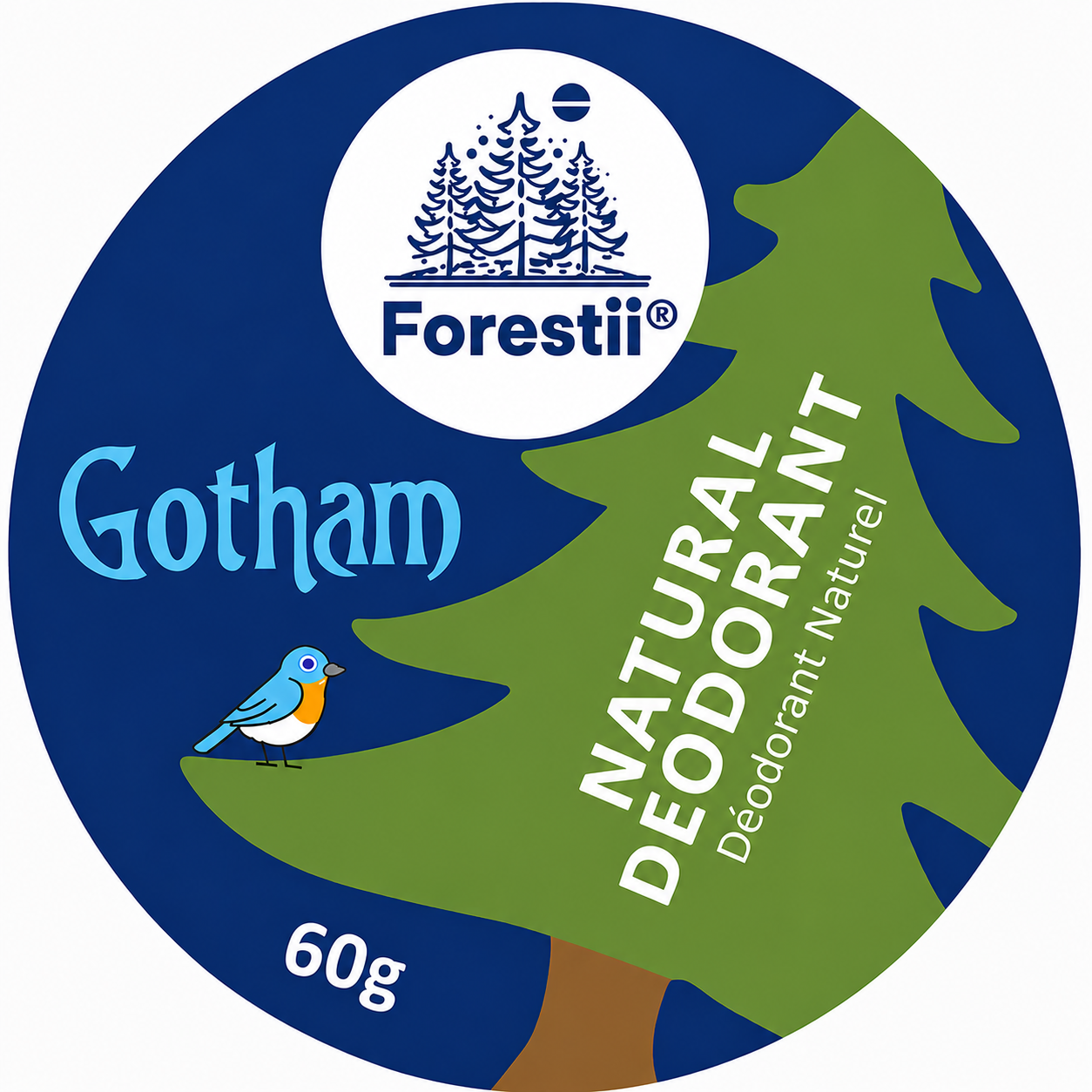 Gotham - 60g: Black Spruce and Eucalyptus scent - Forestii